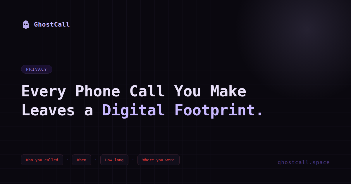 Every phone call leaves a digital footprint — what your call metadata reveals about you